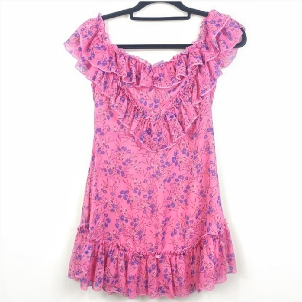 NEW Majorelle Grace Dress Floral Pink x Revolve - Picture 7 of 8